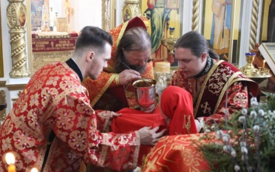 Божественная литургия в Введенском храме г. Вязьмы