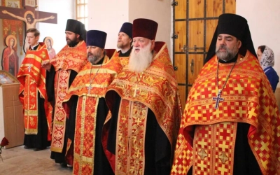 Преосвященнейший Епископ Сергий возглавил Вечерню в Спасо-Преображенском храме г. Вязьмы