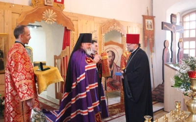 Преосвященнейший Епископ Сергий возглавил Вечерню в Спасо-Преображенском храме г. Вязьмы