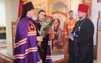 Преосвященнейший Епископ Сергий возглавил Вечерню в Спасо-Преображенском храме г. Вязьмы