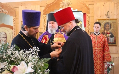 Преосвященнейший Епископ Сергий возглавил Вечерню в Спасо-Преображенском храме г. Вязьмы