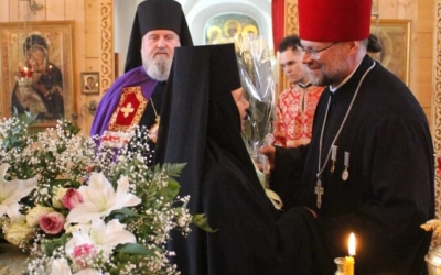 Преосвященнейший Епископ Сергий возглавил Вечерню в Спасо-Преображенском храме г. Вязьмы