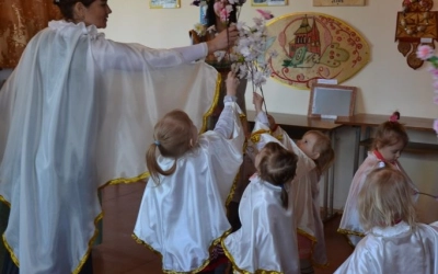 Пасхальный утренник в Воскресной школе села Карманово