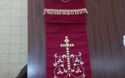 Первые плоды золотошвейной мастерской г. Гагарина