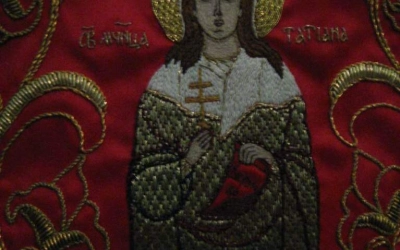 Первые плоды золотошвейной мастерской г. Гагарина