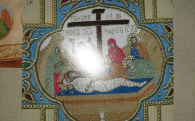 Первые плоды золотошвейной мастерской г. Гагарина