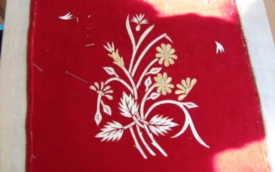 Первые плоды золотошвейной мастерской г. Гагарина