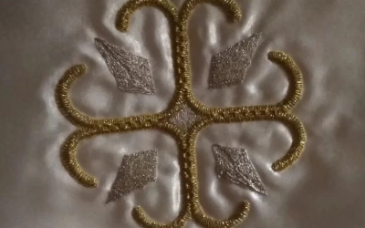 Первые плоды золотошвейной мастерской г. Гагарина