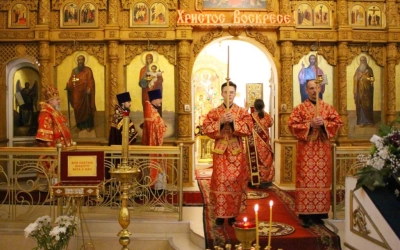 Епископ Сергий совершил Божественную литургию в день Победы
