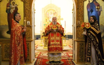 Епископ Сергий совершил Божественную литургию в день Победы