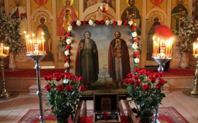 Престольный праздник в храме Бориса и Глеба села Борисоглебское Сычёвского района