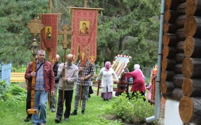 Престольный праздник в храме Бориса и Глеба села Борисоглебское Сычёвского района