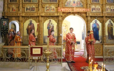 Епископ Сергий возглавил Божественную литургию в Свято-Троицком кафедральном соборе