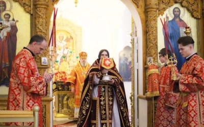 Епископ Сергий возглавил Божественную литургию в Свято-Троицком кафедральном соборе