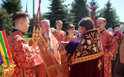 Епископ Сергий возглавил Божественную литургию в Свято-Троицком кафедральном соборе