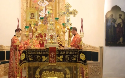 Епископ Сергий возглавил Всенощное бдение накануне Недели 5-й по Пасхе