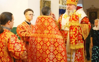 Епископ Сергий возглавил Всенощное бдение накануне Недели 5-й по Пасхе