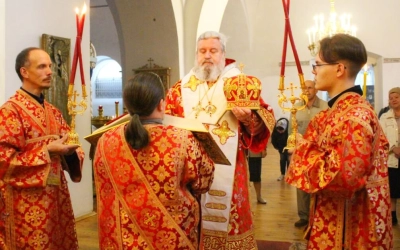 Епископ Сергий возглавил Всенощное бдение накануне Недели 5-й по Пасхе