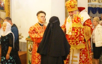 Епископ Сергий возглавил Всенощное бдение накануне Недели 5-й по Пасхе