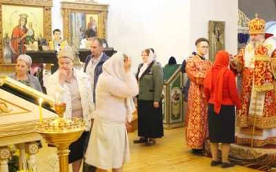 Епископ Сергий возглавил Всенощное бдение накануне Недели 5-й по Пасхе