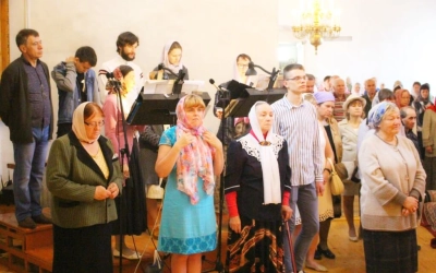 Епископ Сергий возглавил Божественную литургию в Свято-Троицком кафедральном соборе