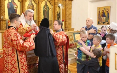 Епископ Сергий возглавил Божественную литургию в Свято-Троицком кафедральном соборе