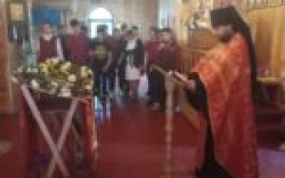 Молебен перед началом выпускных экзаменов