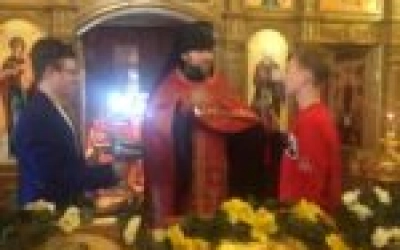 Молебен перед началом выпускных экзаменов