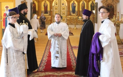 Епископ Сергий возглавил Всенощное бдение накануне двунадесятого праздника Вознесения Господня