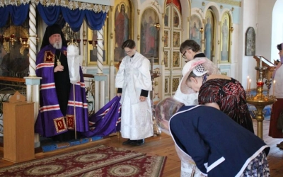 Епископ Сергий возглавил Всенощное бдение накануне двунадесятого праздника Вознесения Господня