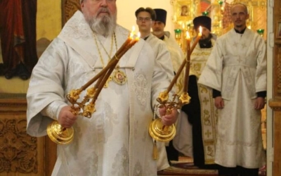 Епископ Сергий возглавил Всенощное бдение накануне двунадесятого праздника Вознесения Господня