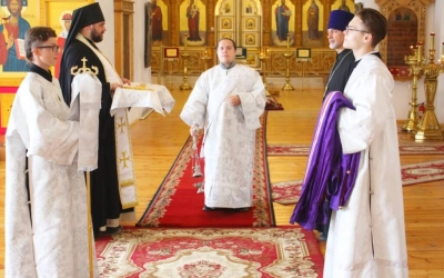 Епископ Сергий возглавил Всенощное бдение накануне Недели 7-й по Пасхе