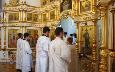 Епископ Сергий принял участие в Богослужении, в годовщину упокоения архимандрита Аркадия