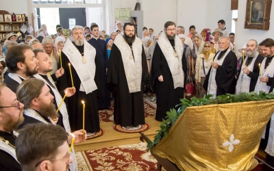 Епископ Сергий принял участие в Богослужении, в годовщину упокоения архимандрита Аркадия