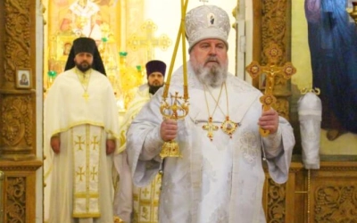 Архиерейское богослужение в Троицкую родительскую субботу