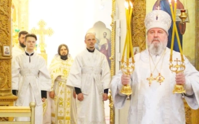 Архиерейское богослужение в Троицкую родительскую субботу