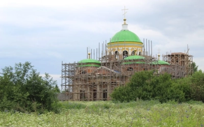 Крестный ход к храму Святой Троицы д. Федяево