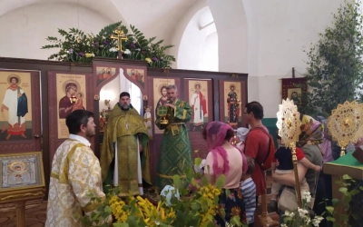 День Святого Духа в Тихвинском храме г. Гагарин