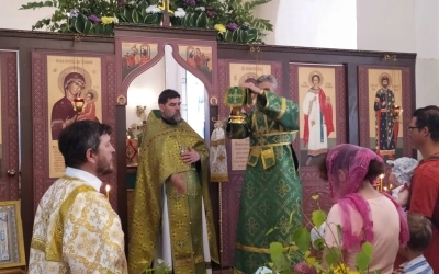 День Святого Духа в Тихвинском храме г. Гагарин