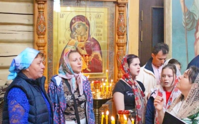 Престольный праздник в храме Владимирской иконы Божией Матери