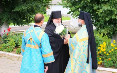 Праздничная Божественная литургия в день Тихвинской иконы Божией Матери