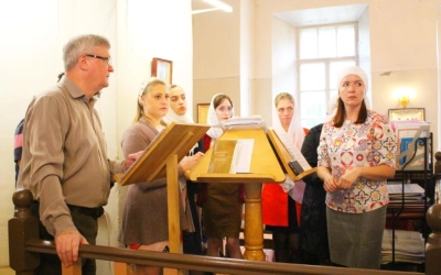 Праздничная Божественная литургия в день Тихвинской иконы Божией Матери