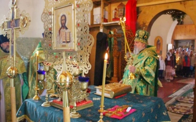 праздничное Богослужение в храме преподобного Сампсона странноприимца г. Вязьма