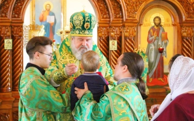 праздничное Богослужение в храме преподобного Сампсона странноприимца г. Вязьма