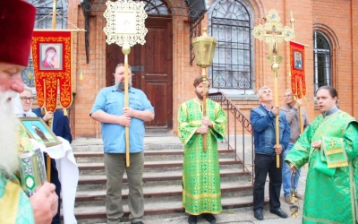 праздничное Богослужение в храме преподобного Сампсона странноприимца г. Вязьма