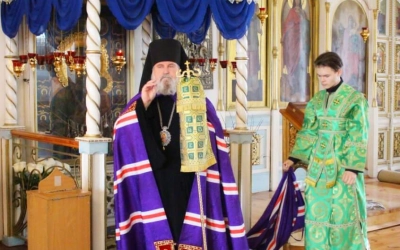 Божественная литургия в день памяти прпп. Сергия и Германа Валаамских Чудотворцев