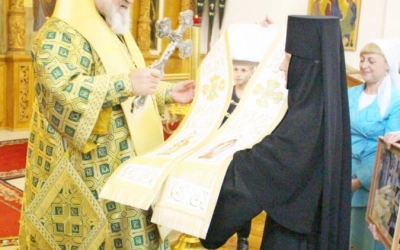 Божественная литургия в день памяти прпп. Сергия и Германа Валаамских Чудотворцев