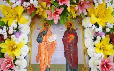 Архиерейское Богослужение в храме Петра и Павла г. Вязьмы