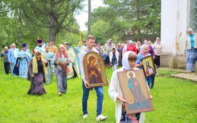 Престольный праздник в храме Ахтырской иконы Божией Матери