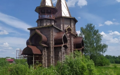 Праздничная Божественная литургия в д. Бекрино Гагаринского района